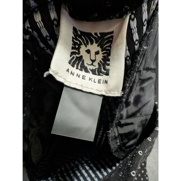 Anne Klein Pants Black White Flat Front Casual Stretch Trousers Women's Small - Picture 4 of 7